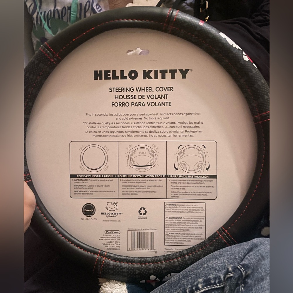 Hello kitty Steering wheel cover